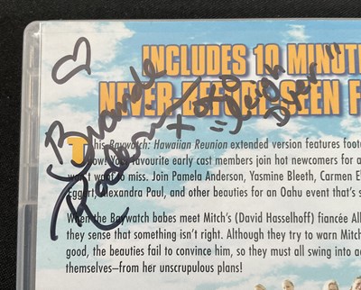 Lot 352 - BAYWATCH HAWAIIAN REUNION signed DVD case,...