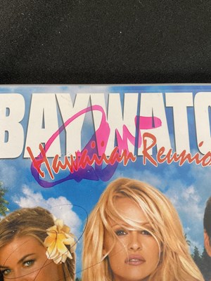 Lot 352 - BAYWATCH HAWAIIAN REUNION signed DVD case,...