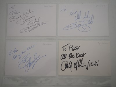 Lot 347 - A group of Dart players autographs on colour...