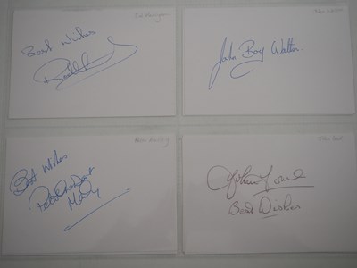 Lot 347 - A group of Dart players autographs on colour...