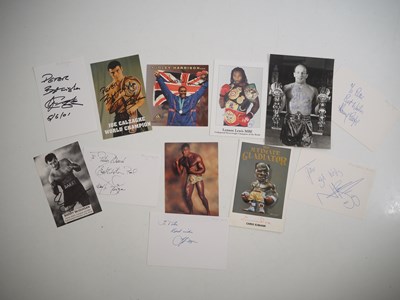 Lot 346 - A group of boxer autographs comprising of...