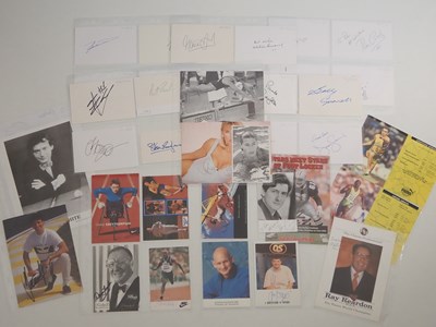 Lot 353 - A group of mixed sporting autographs including...