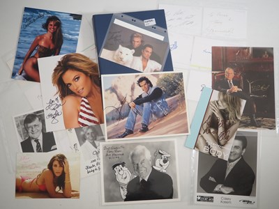 Lot 351 - A group of mixed celebrity autographs to...