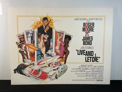 Lot 98 - LIVE AND LET DIE (1973) UK Quad film poster,...