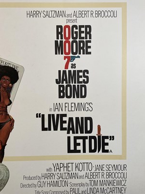 Lot 98 - LIVE AND LET DIE (1973) UK Quad film poster,...