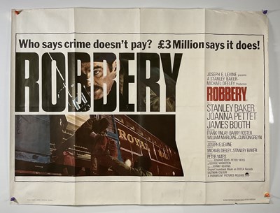 Lot 65 - A selection of crime film UK Quad posters...