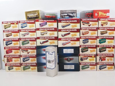 Lot 18 - A quantity of 1:76 scale diecast buses and...