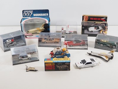 Lot 23 - A group of diecast James Bond related vehicles...