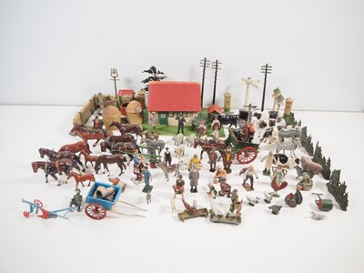 Lot 31 - A large quantity of diecast farm animals,...