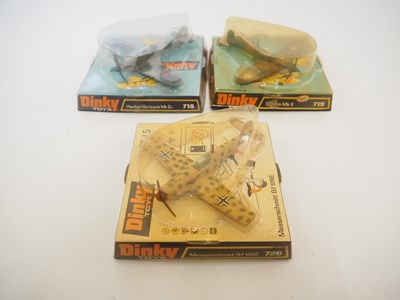 Lot 77 - A group of DINKY diecast military fighter...