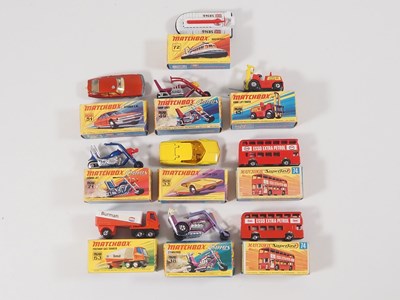 Lot 88 - A group of MATCHBOX diecast cars, lorries etc,...