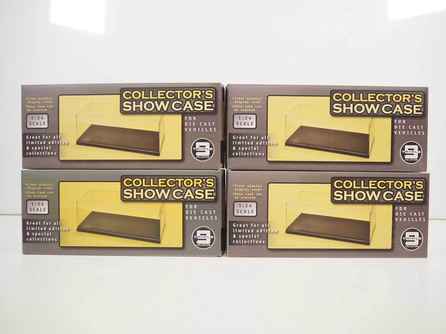 Lot 96 - A group of clear perspex display cases...