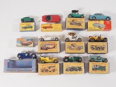 Lot 105 - A mixed group of diecast cars by MATCHBOX,...