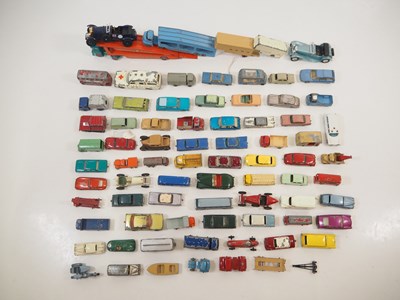 Lot 108 - A group of playworn MATCHBOX diecast cars and...