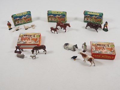 Lot 113 - A group of boxed diecast farm animal sets by...