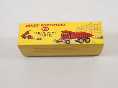 Lot 119 - A DINKY 959 FODEN DUMP TRUCK, red body, silver...
