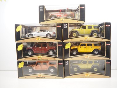 Lot 129 - A group of 1:18 scale MAISTO diecast cars, all...