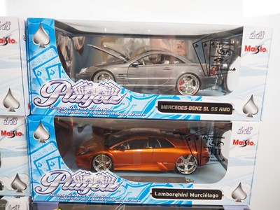 Lot 131 - A group of 1:18 scale MAISTO diecast cars, all...