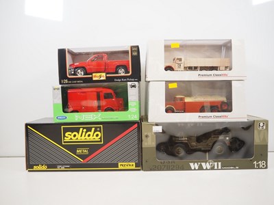 Lot 133 - A mixed group of large scale lorries and vans...