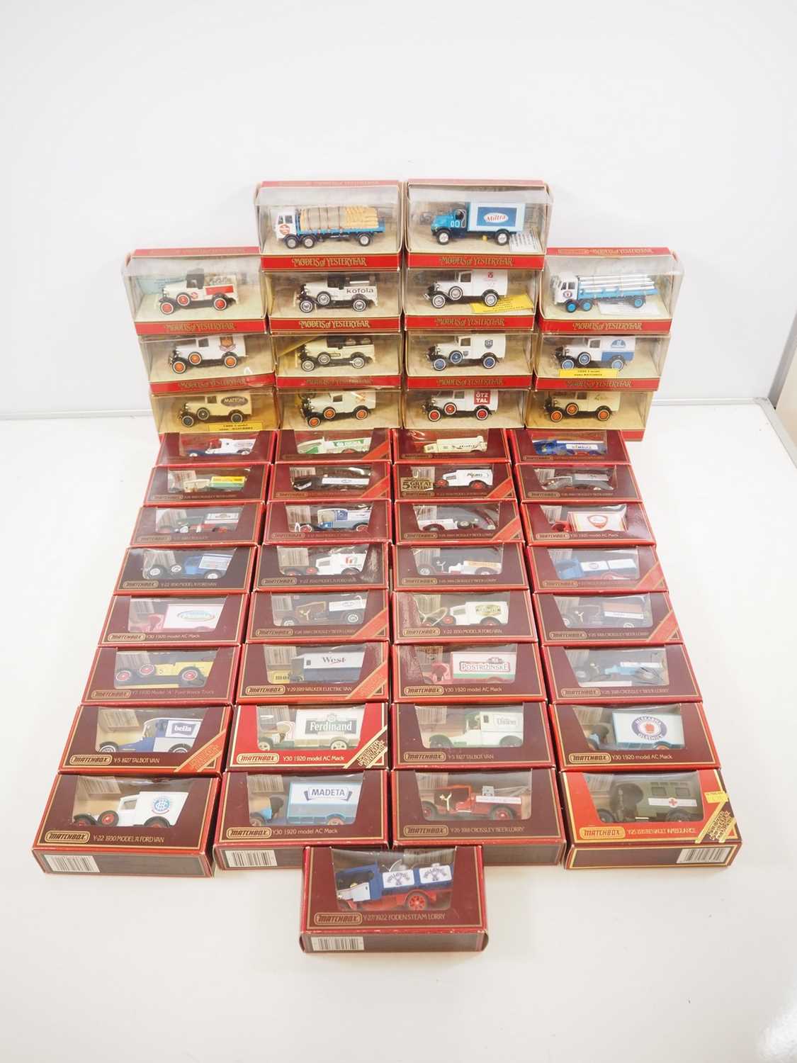 Lot 138 - A group of MATCHBOX Models of Yesteryear vans,...