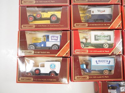 Lot 138 - A group of MATCHBOX Models of Yesteryear vans,...