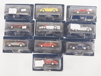 Lot 144 - A group of diecast 1:43 scale Maserati cars -...