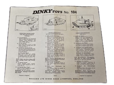 Lot 157 - A DINKY 104 diecast 'Gerry Anderson's Captain...