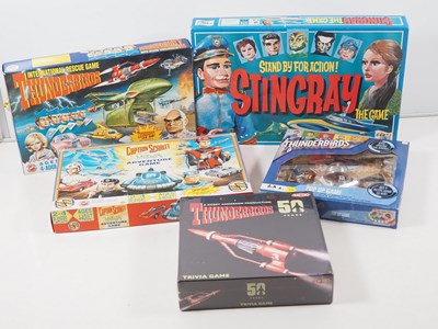 Lot 174 - A group of Gerry Anderson related boxed games,...