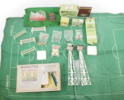 Lot 266 - A group of SUBBUTEO football game accessories...