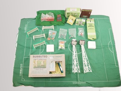 Lot 266 - A group of SUBBUTEO football game accessories...