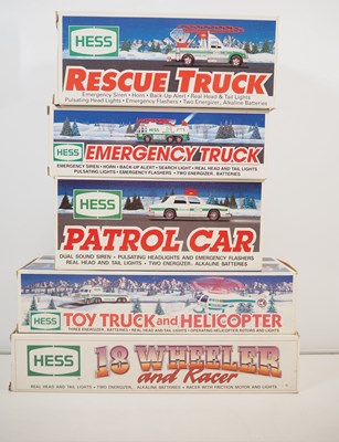 Lot 269 - A group of HESS plastic toy vehicles, all...