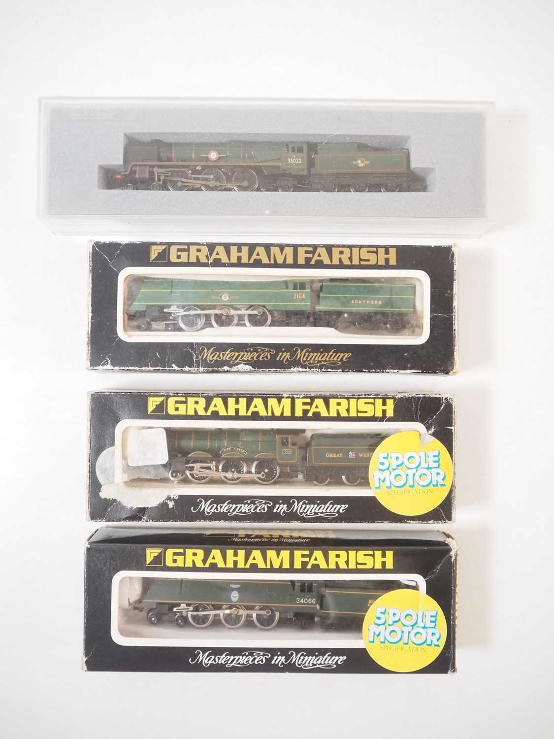 Lot 297 - A group of GRAHAM FARISH N gauge steam locos...