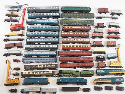 Lot 349 - A mixed crate of mostly HORNBY OO gauge...