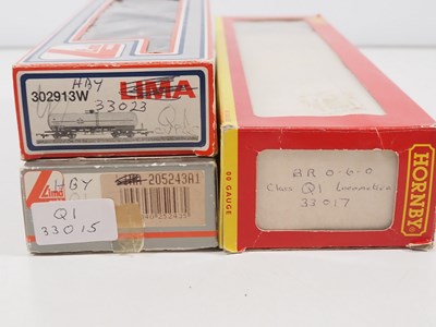 Lot 376 - A group of HORNBY OO gauge class Q1 steam...
