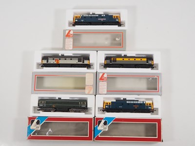 Lot 408 - A group of LIMA OO gauge class 33 diesel...