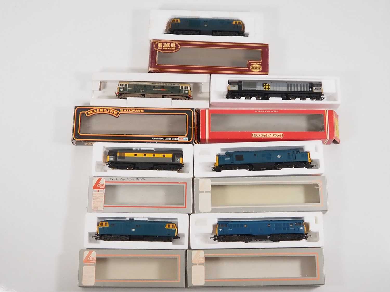 Lot 416 - A group of OO gauge diesel locomotives by...