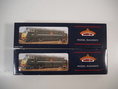 Lot 424 - A pair of BACHMANN OO gauge Warship class...