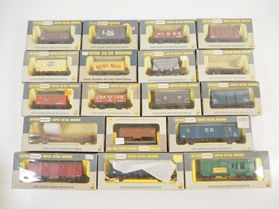 Lot 493 - A group of WRENN OO gauge mixed wagons of...