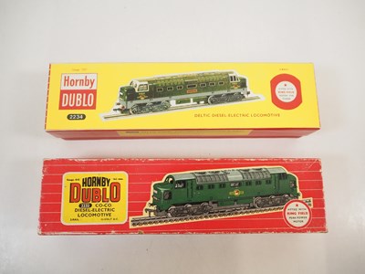 Lot 495 - A pair of HORNBY DUBLO OO gauge 2-rail Deltic...