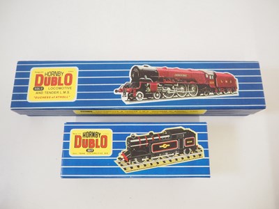 Lot 505 - A pair of HORNBY DUBLO OO gauge 3-rail steam...