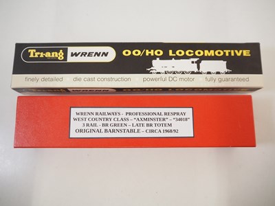 Lot 507 - A pair of WRENN OO gauge rebuilt Bulleid steam...