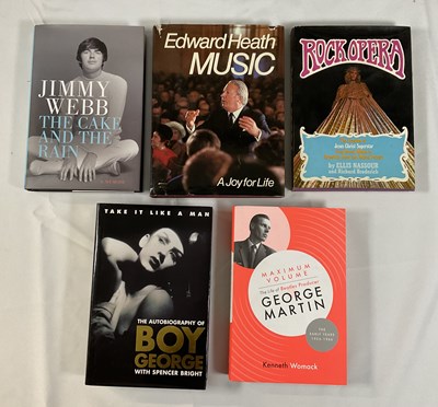 Lot 155 - MUSIC - A group of autographed music related...