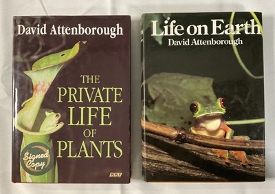 Lot 109 - A pair of books signed by DAVID ATTENBOROUGH, '...