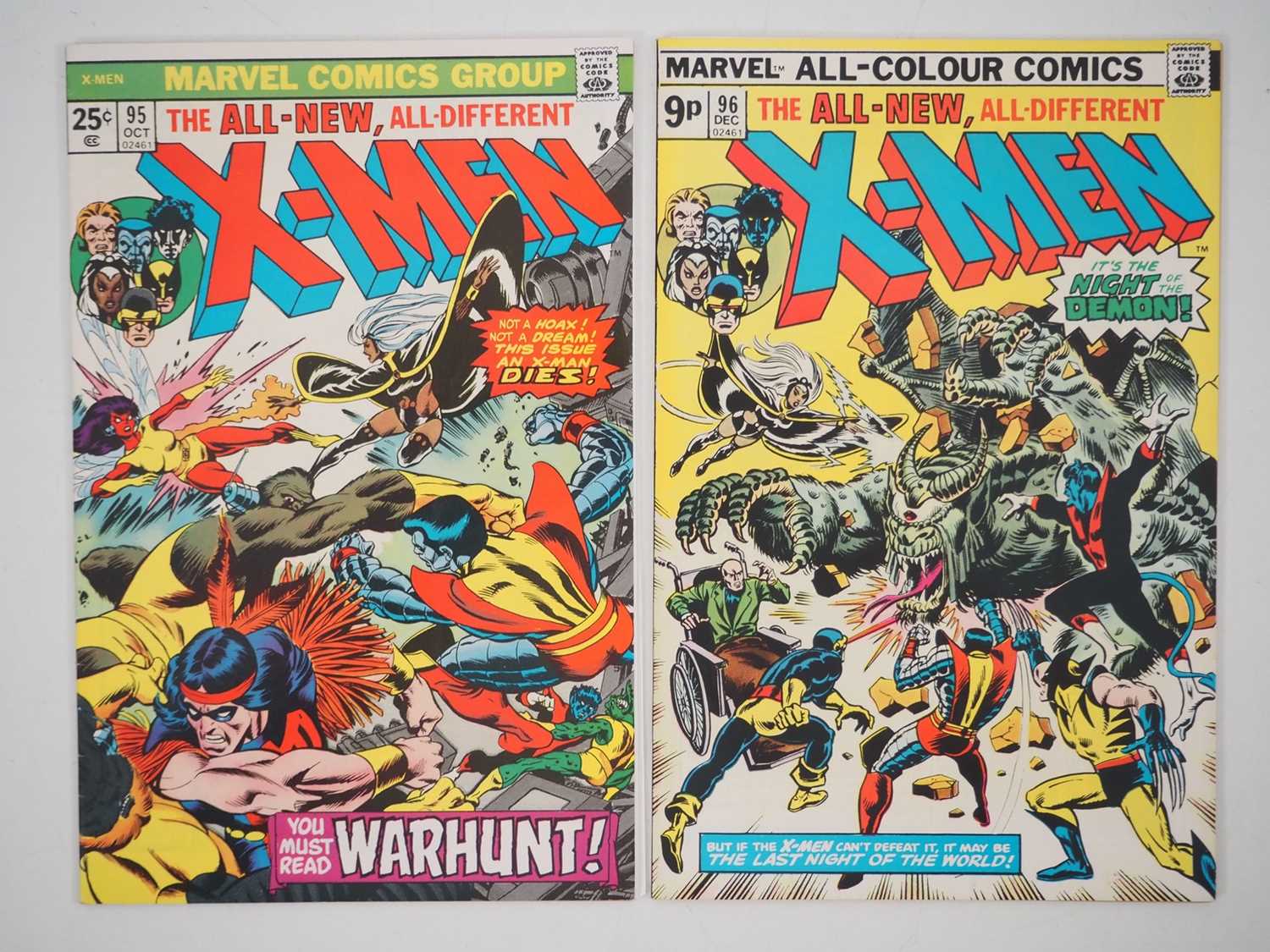 Lot 8 - X-MEN #95 & 96 (2 in Lot) - (1975 - MARVEL -...