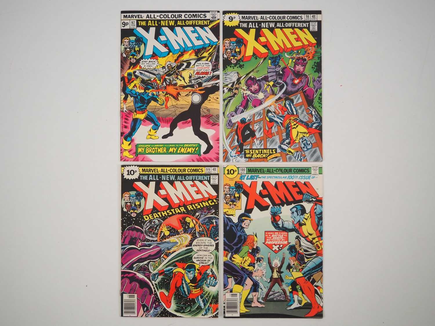Lot 9 - X-MEN #97, 98, 99, 100 (4 in Lot) - (1976 -...
