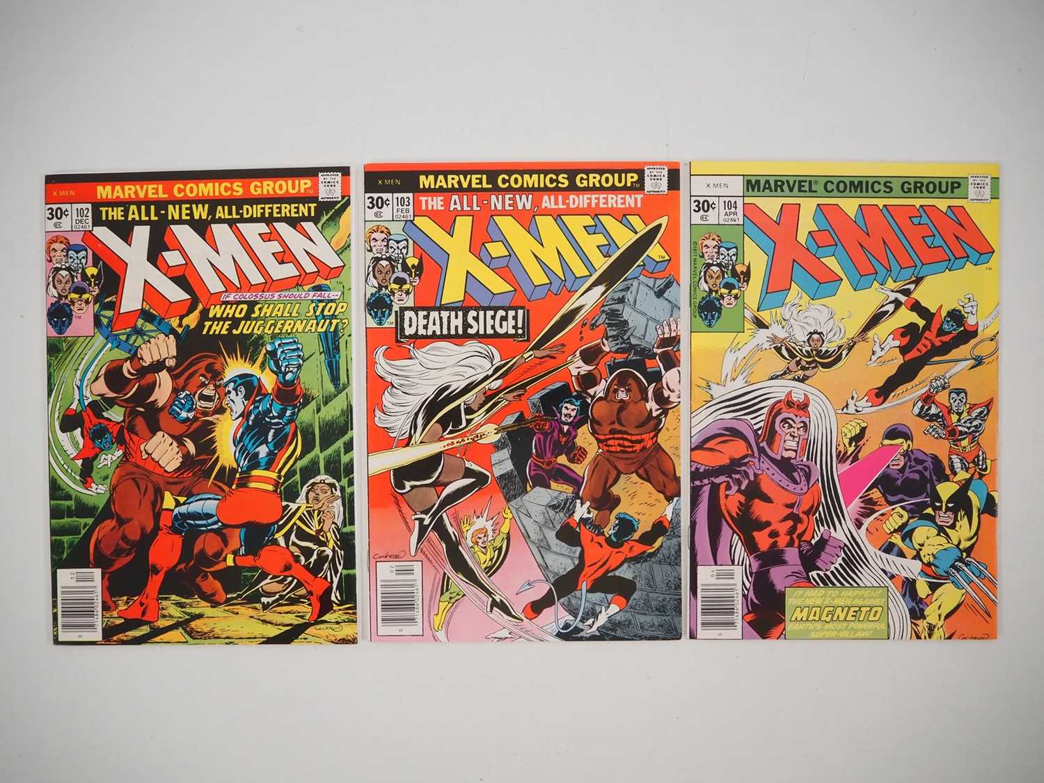 Lot 11 - X-MEN #102, 103, 104 (3 in Lot) - (1976/1977 -...