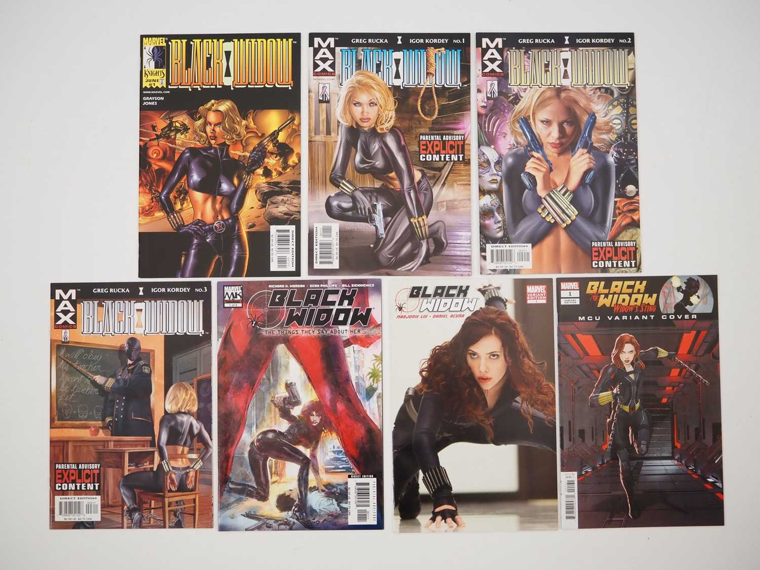 Lot 27 - BLACK WIDOW LOT (7 in Lot) - Includes BLACK...