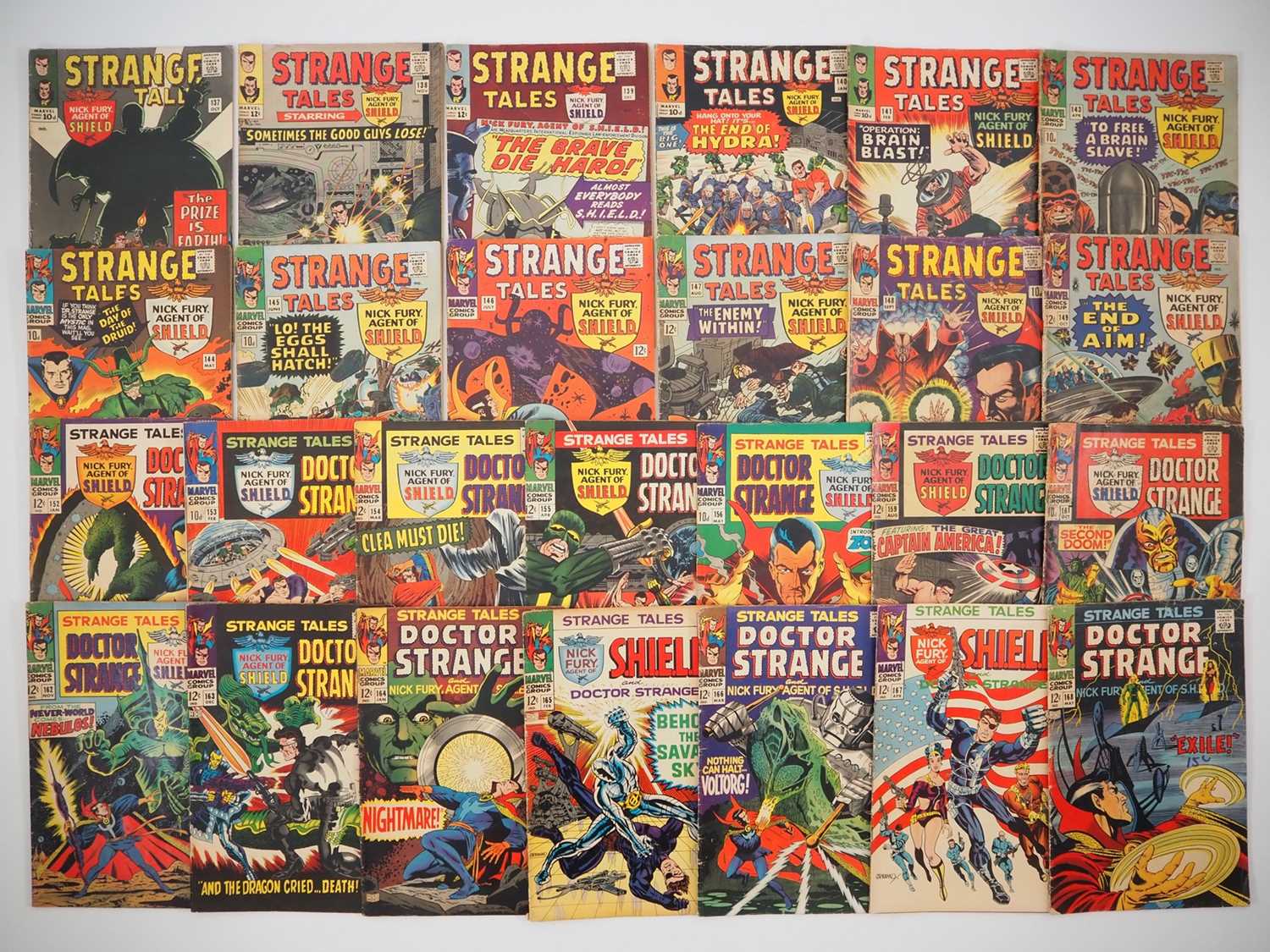 Lot 31 - STRANGE TALES #137-141, 143-149, 152-156, 159,...