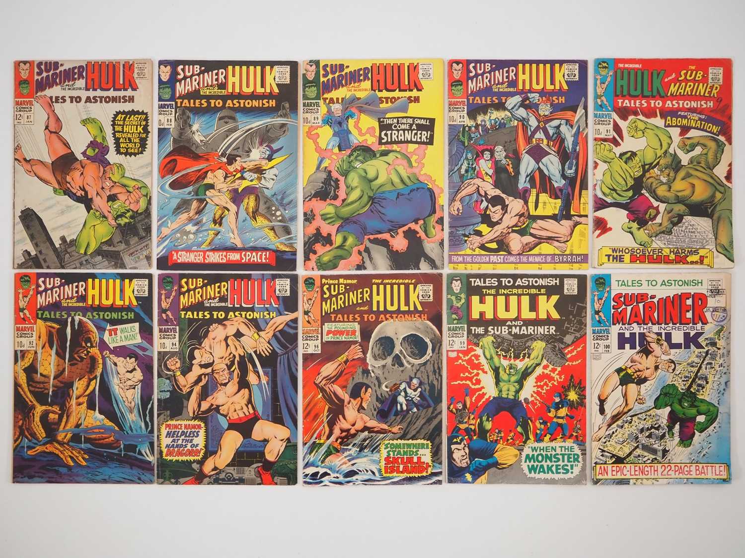 Lot 37 - TALES TO ASTONISH #87, 88, 89, 90, 91, 92, 94,...