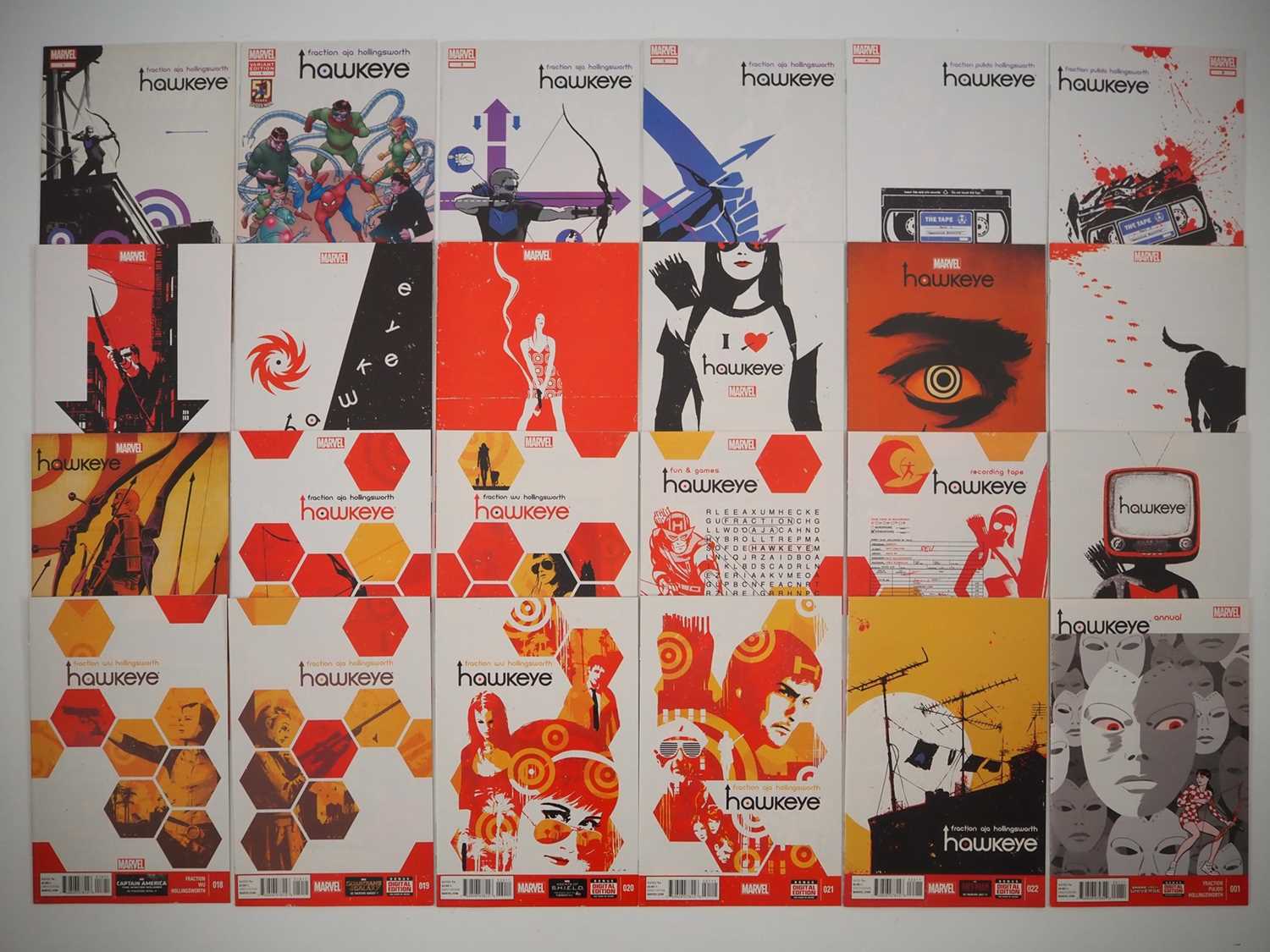 Lot 44 - HAWKEYE VOL.4 #1 to 22 + Annual #1 (24 in Lot -...